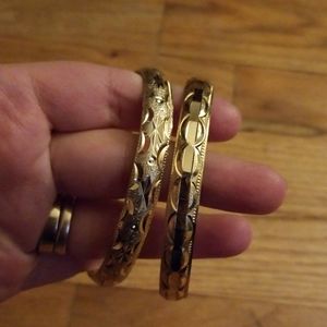 Gold bangles